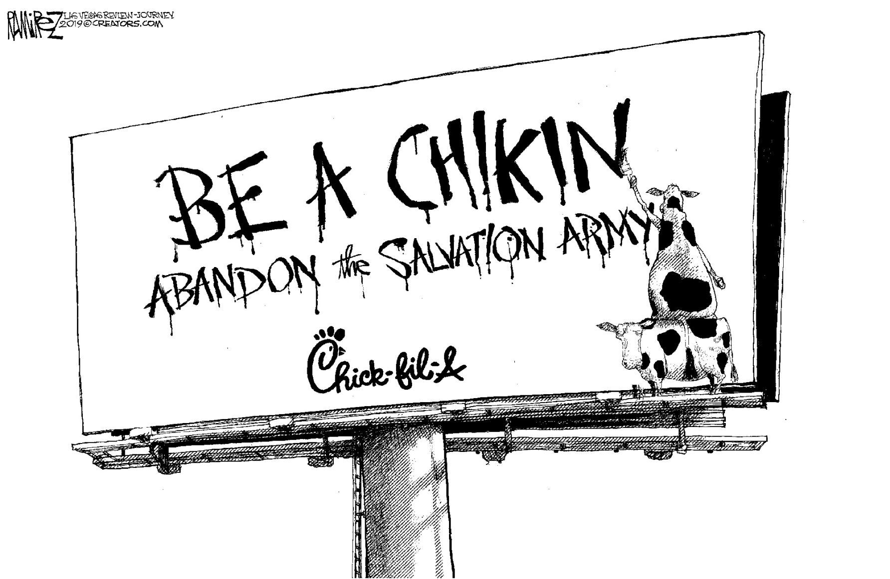 Michael Ramirez toon for Nov 27, 2019
